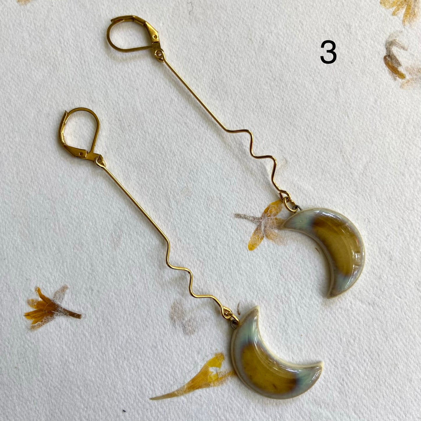 Moon Drop Earrings