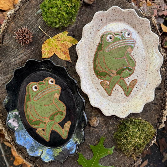 QBP x Bright Blue Tattoo Collab | Oval Frog Trinket Dish