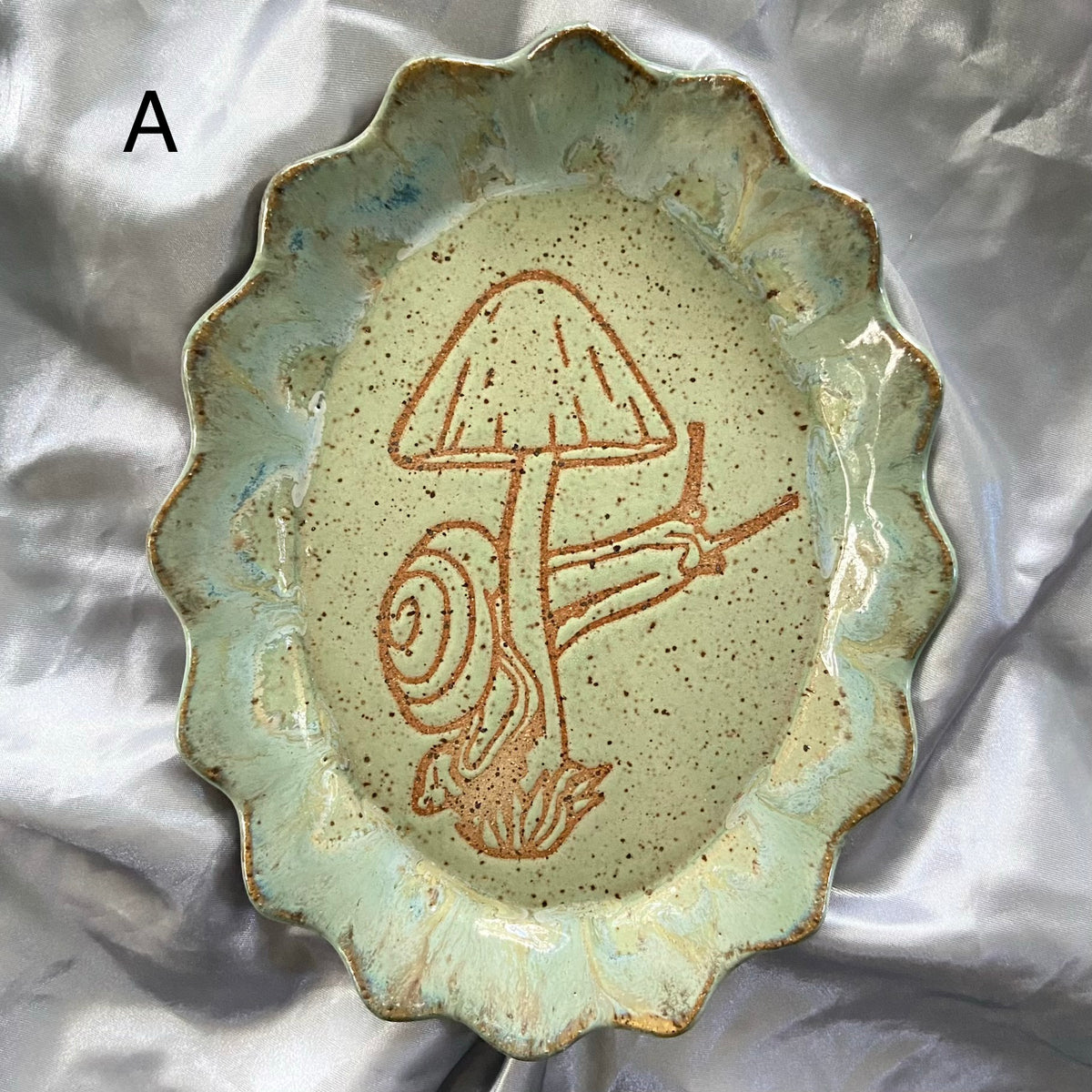 Small Mushroom Snail Trinket Dishes