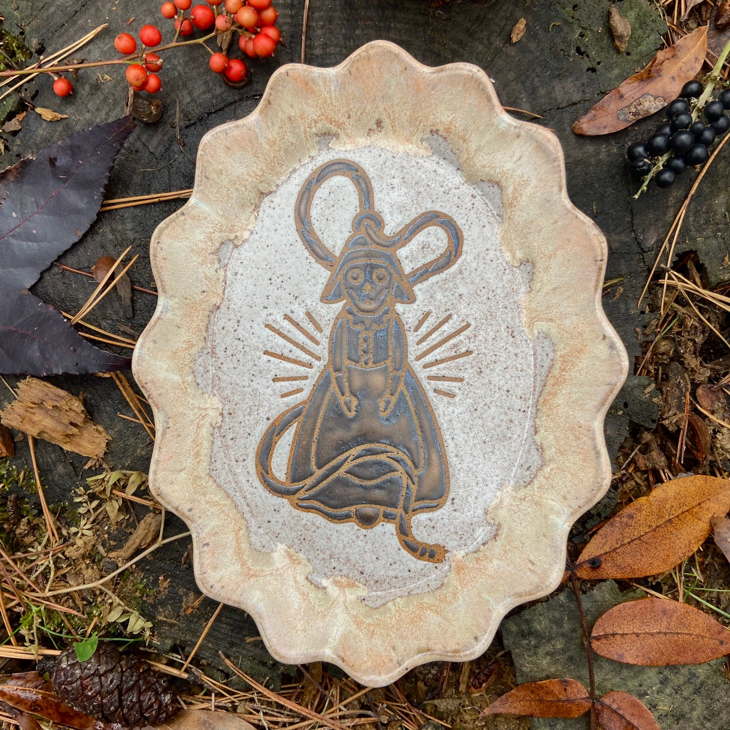 QBP x Bright Blue Tattoo Collab Trinket Dish