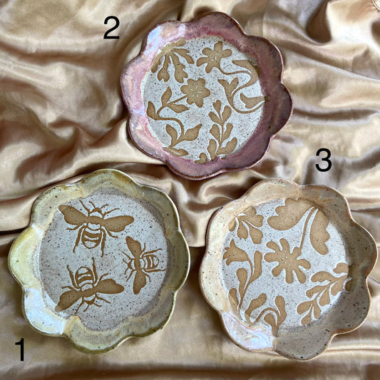Small Scalloped Trinket Dishes