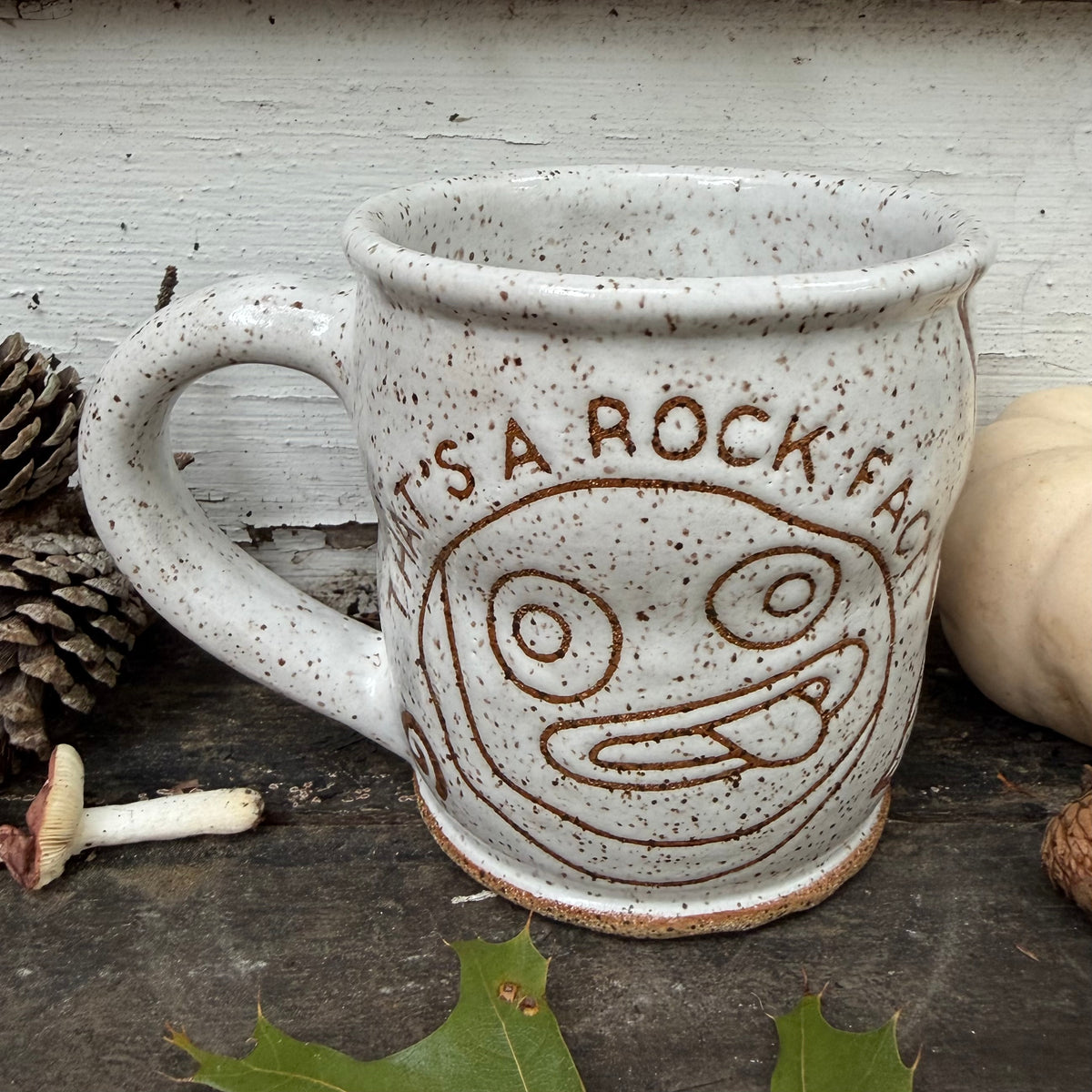 QBP x Bright Blue Tattoo Collab | Rock Fact Mug