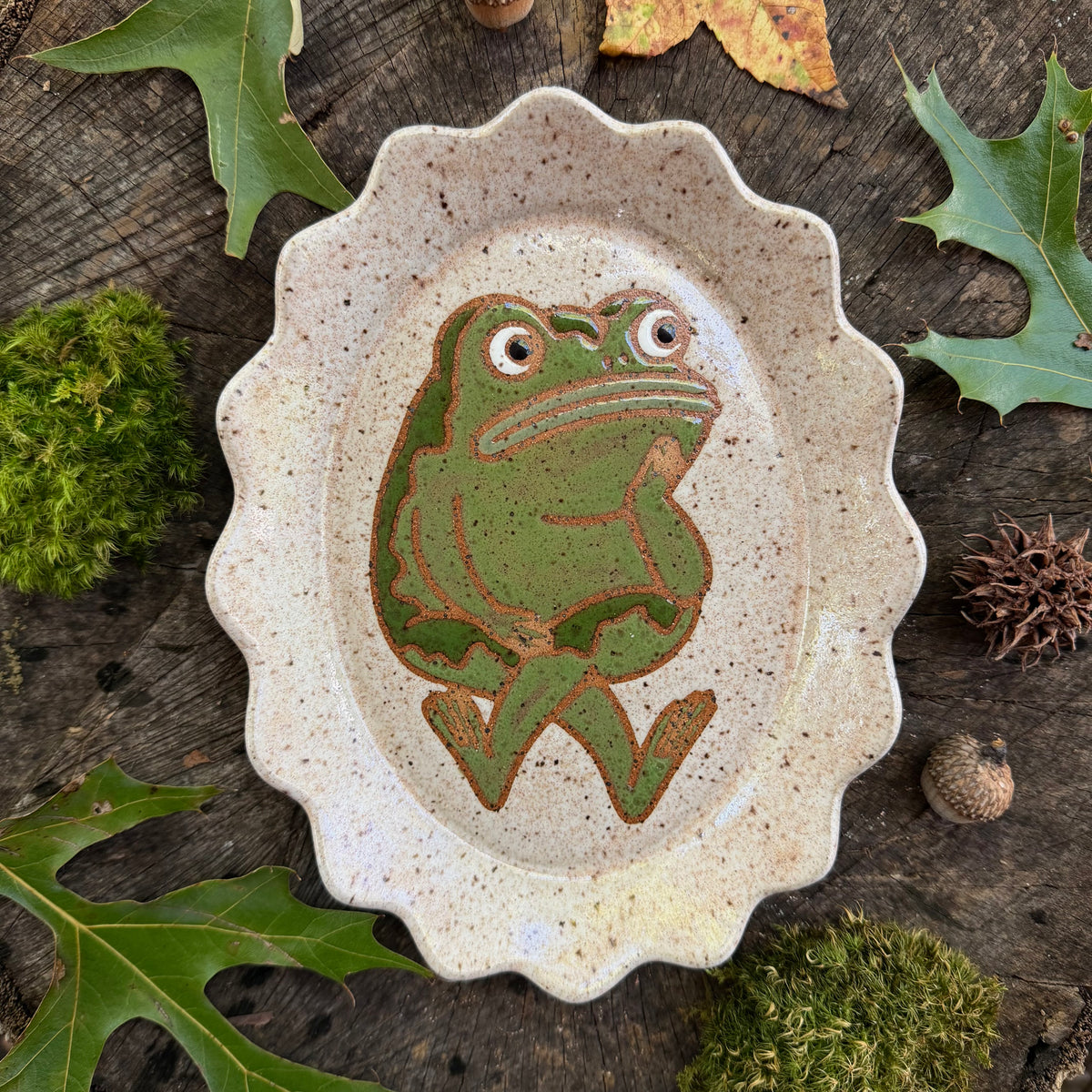 QBP x Bright Blue Tattoo Collab | Oval Frog Trinket Dish