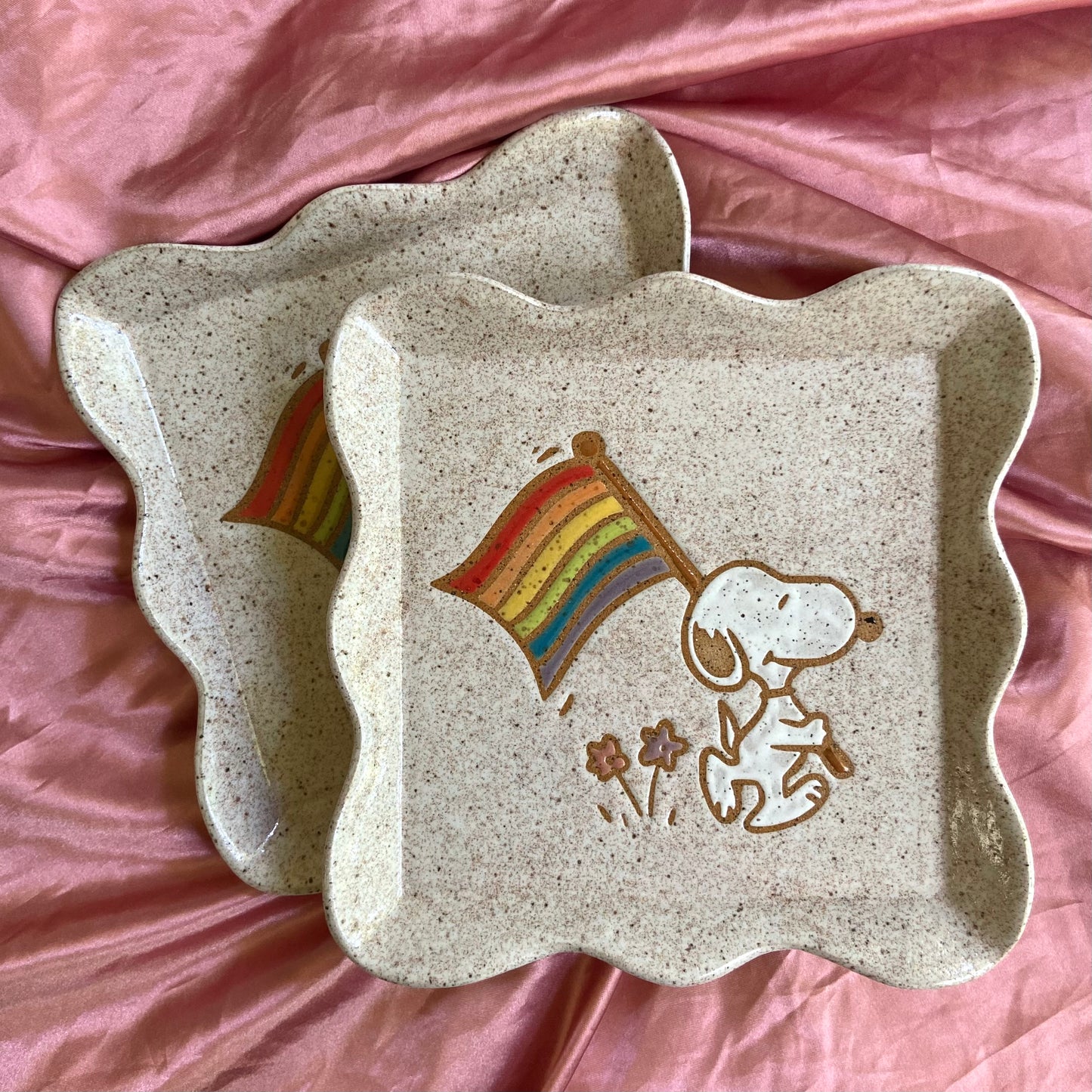 QBP x Hales Tattoos Collab | Pride Snoopy Trinket Dishes
