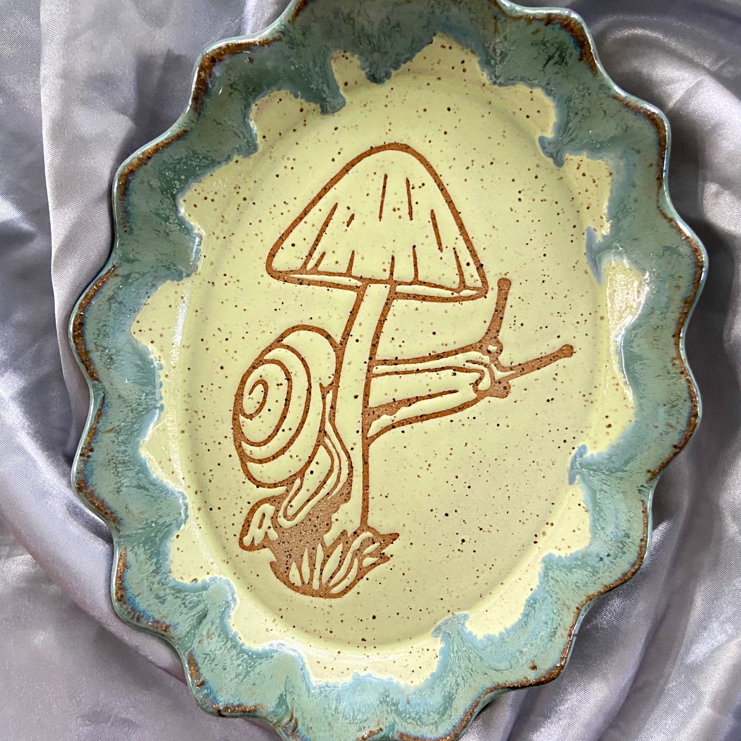 Small Mushroom Snail Trinket Dishes