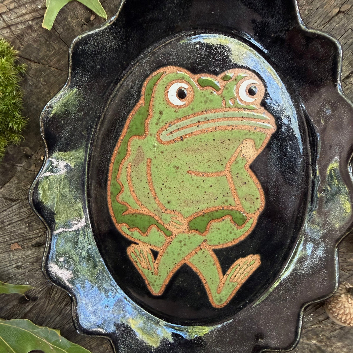 QBP x Bright Blue Tattoo Collab | Oval Frog Trinket Dish