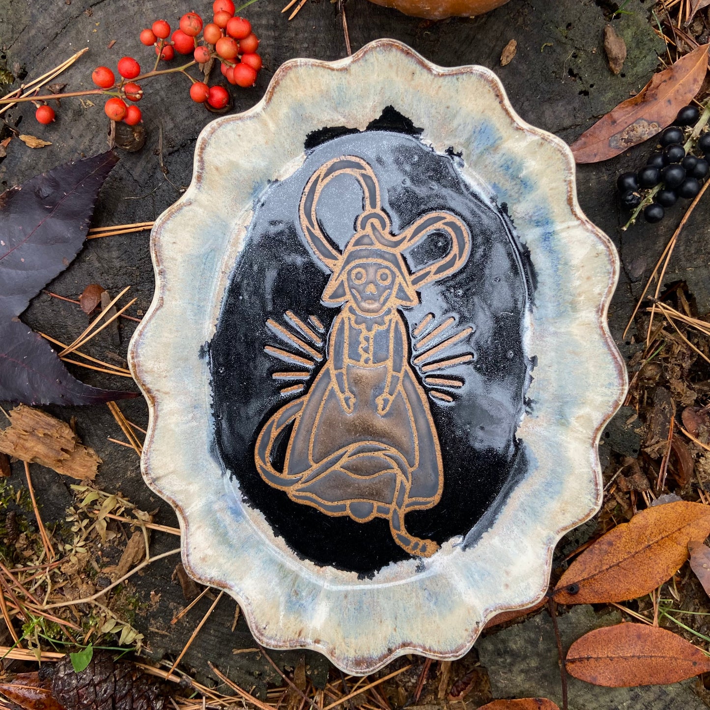 QBP x Bright Blue Tattoo Collab Trinket Dish