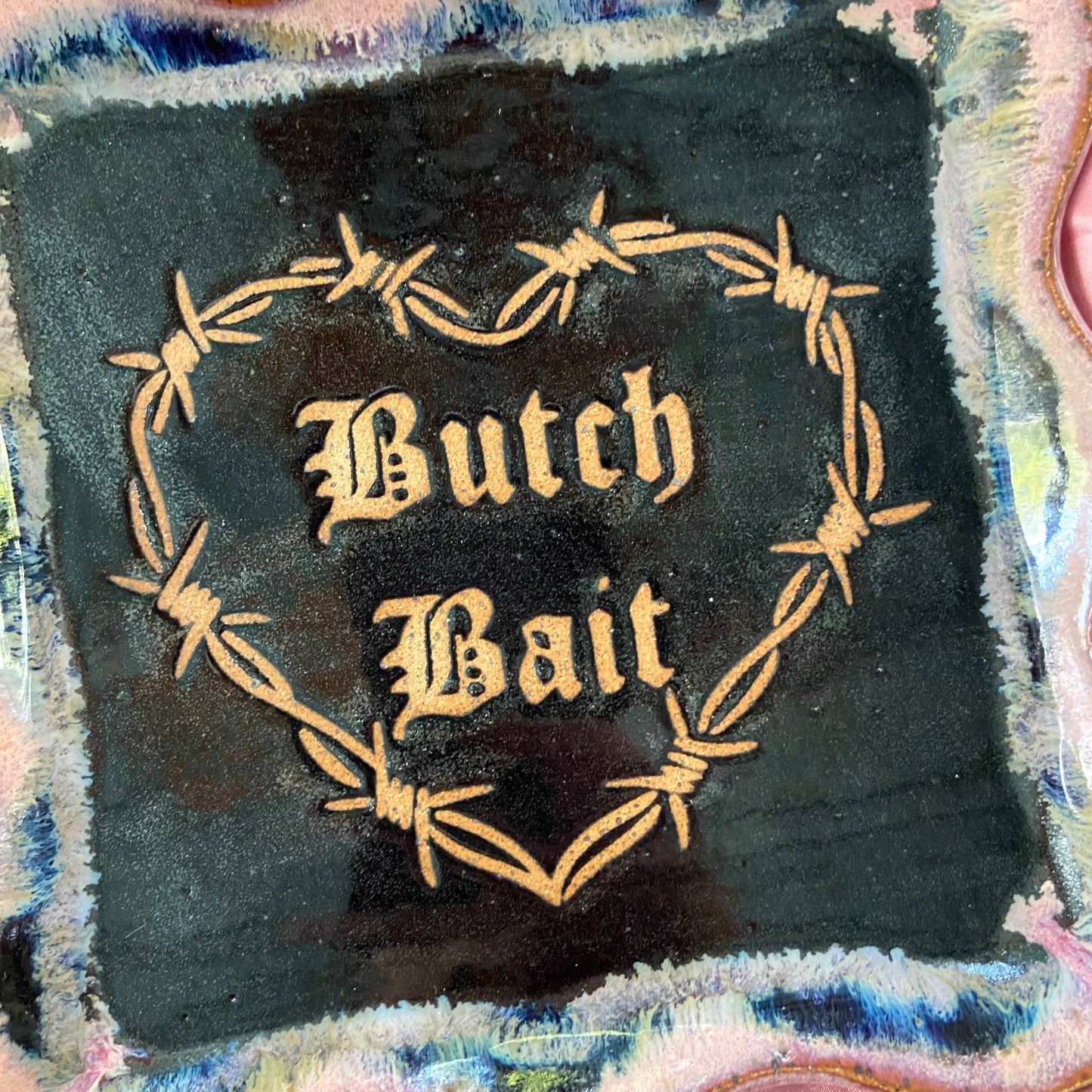 QBP x Hales Tattoos Collab | Medium Pride Titles Trinket Dishes