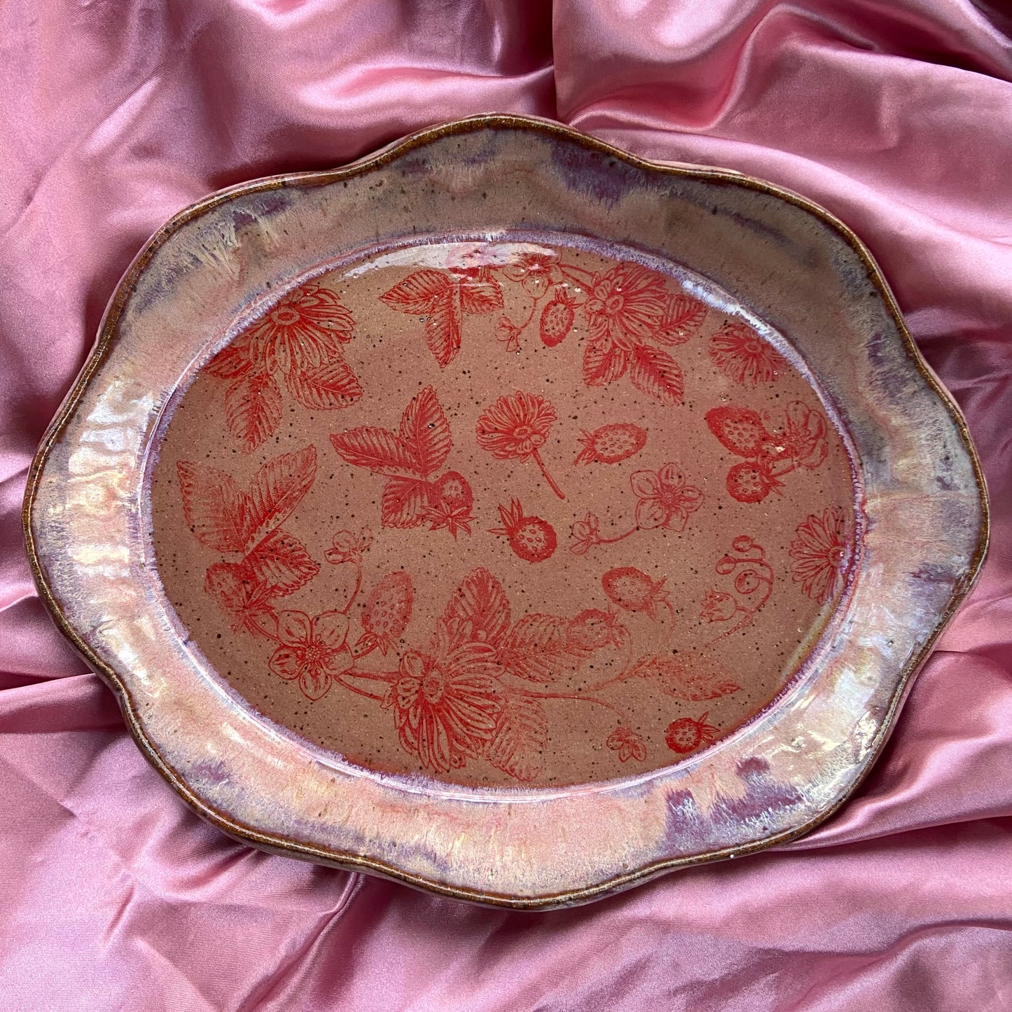 Large Strawberry Serving Dish