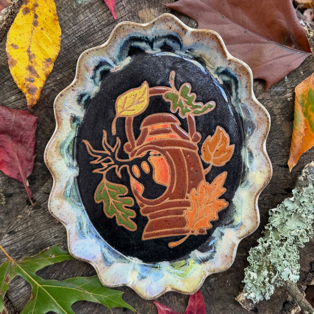 QBP x Bright Blue Tattoo Collab | The Beast's Lantern Trinket Dish