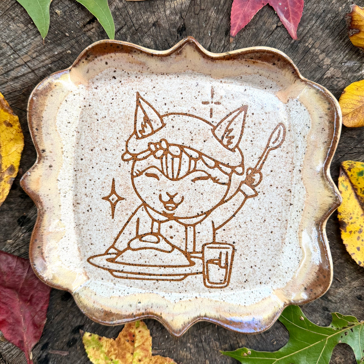 QBP x Bright Blue Tattoo Collab | Square Schoolchildren Trinket Dish