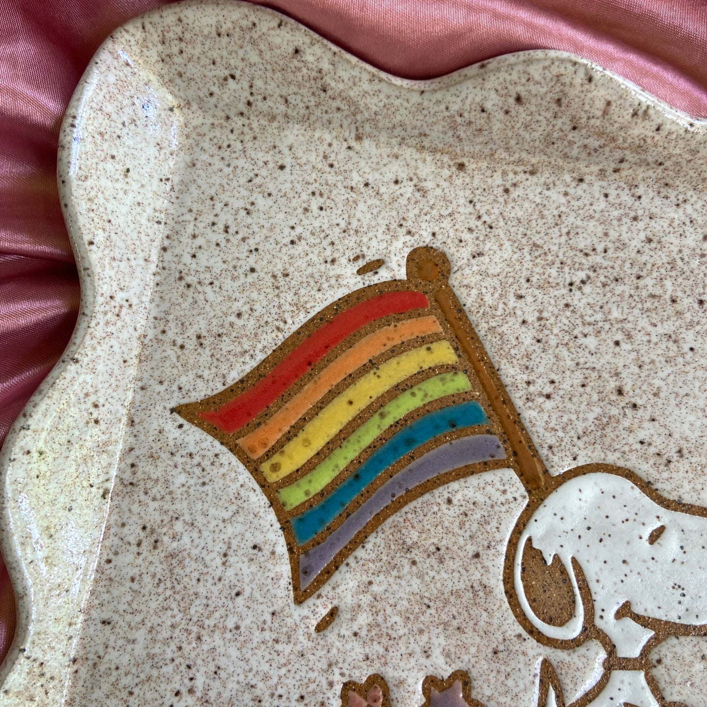 QBP x Hales Tattoos Collab | Pride Snoopy Trinket Dishes