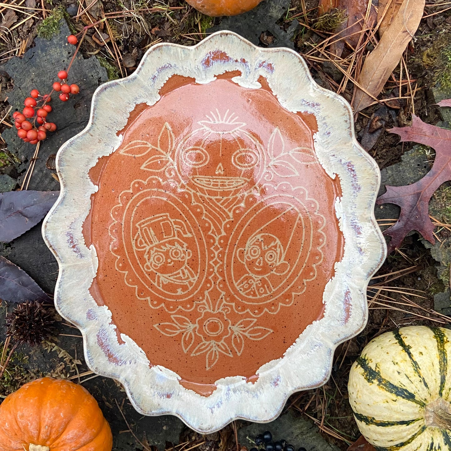 QBP x Bright Blue Tattoo Collab Serving Platter