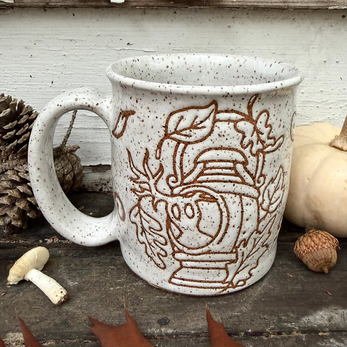 QBP x Bright Blue Tattoo Collab | The Beast's Lantern Mug