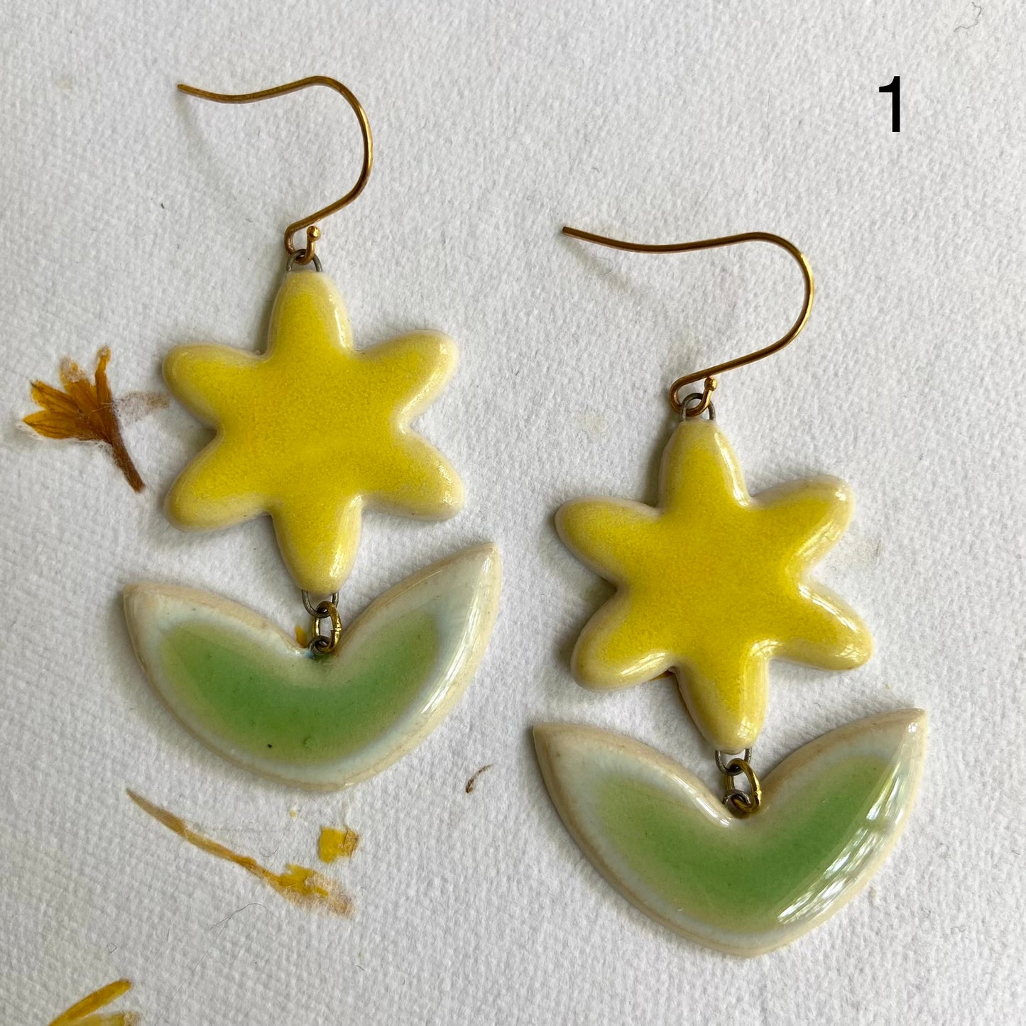 Short Flower Earrings
