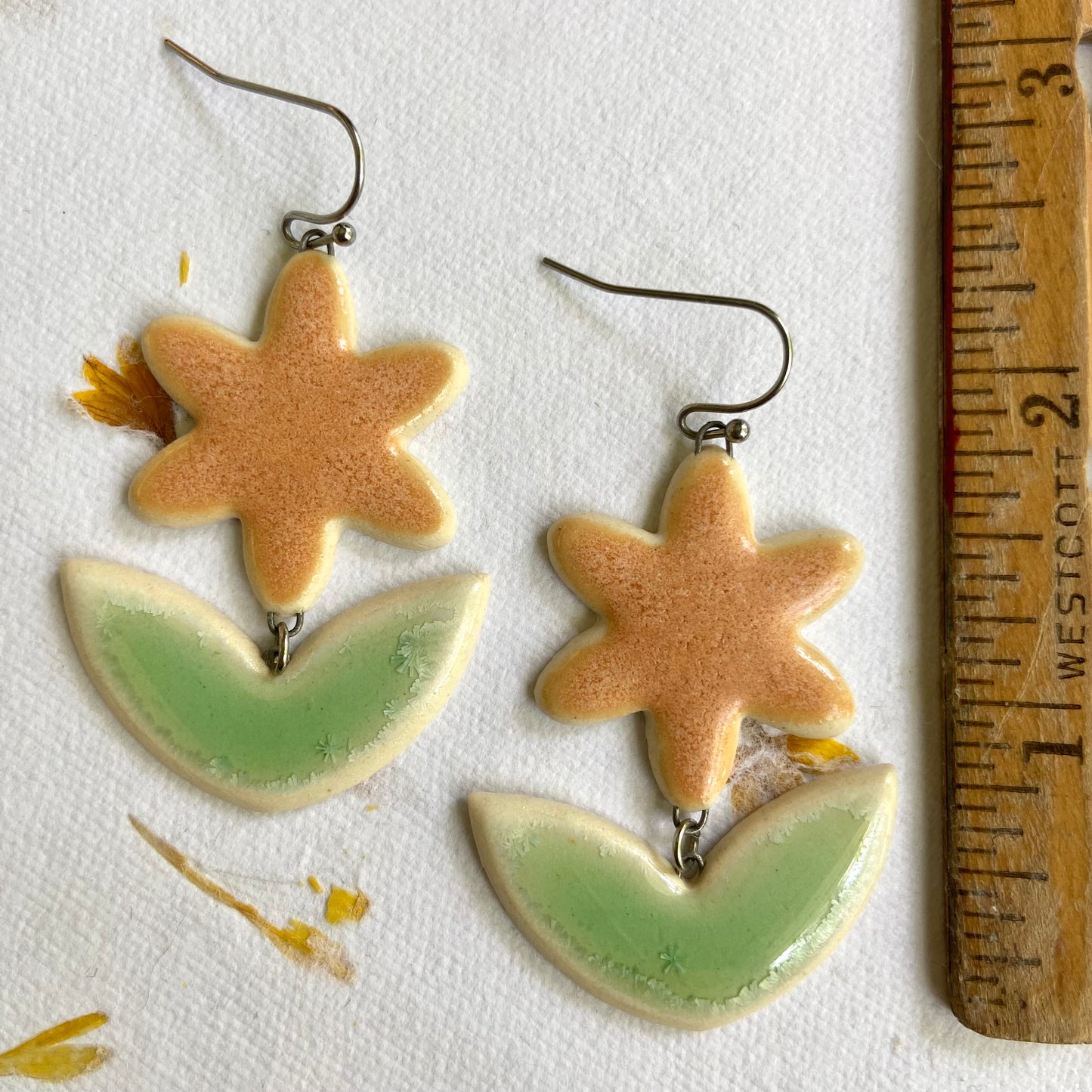 Short Flower Earrings