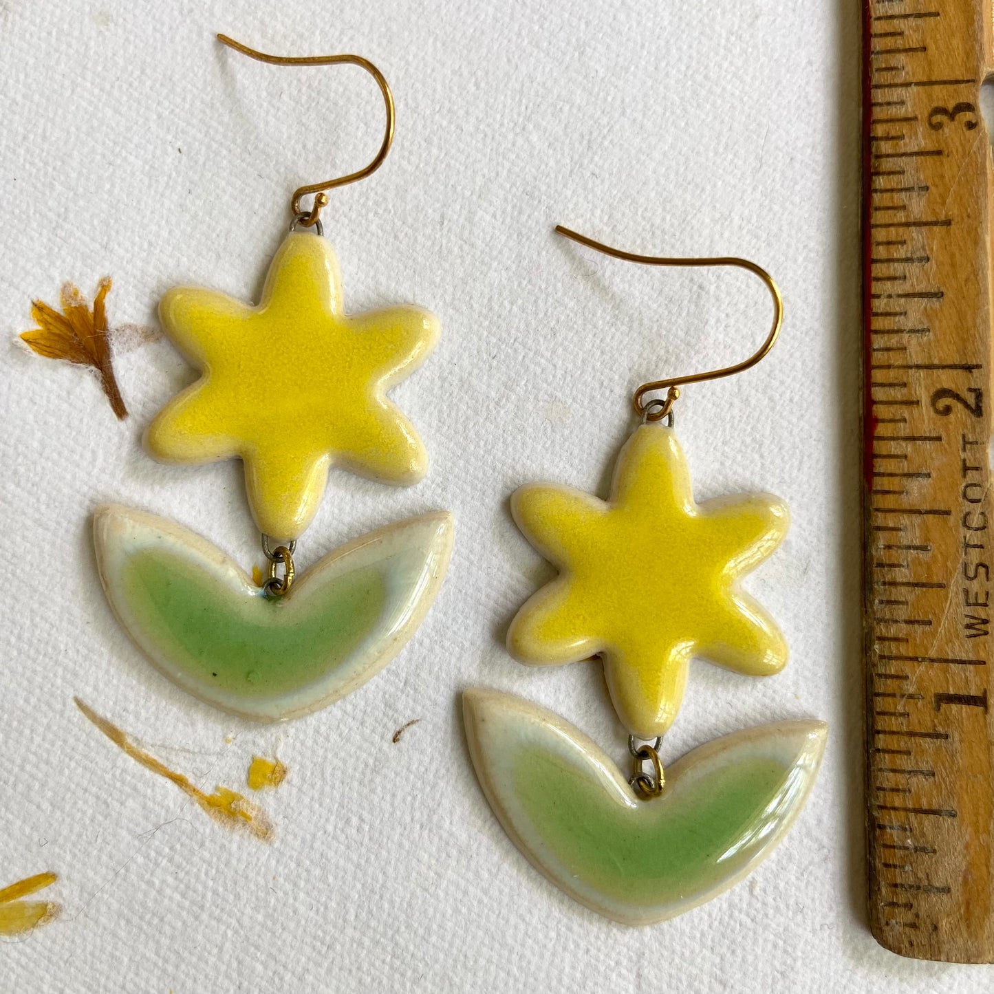 Short Flower Earrings