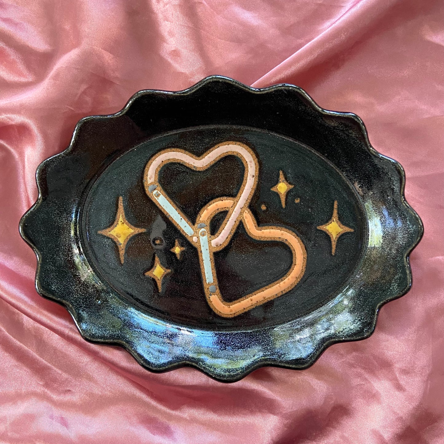 QBP x Hales Tattoos Collab | Small Heart Carabiners Trinket Dishes