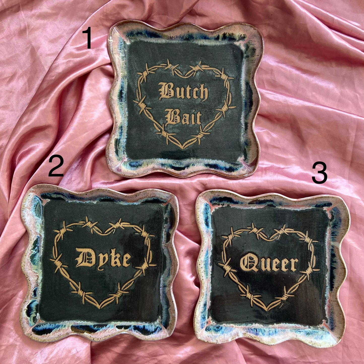 QBP x Hales Tattoos Collab | Pride Titles Trinket Dishes