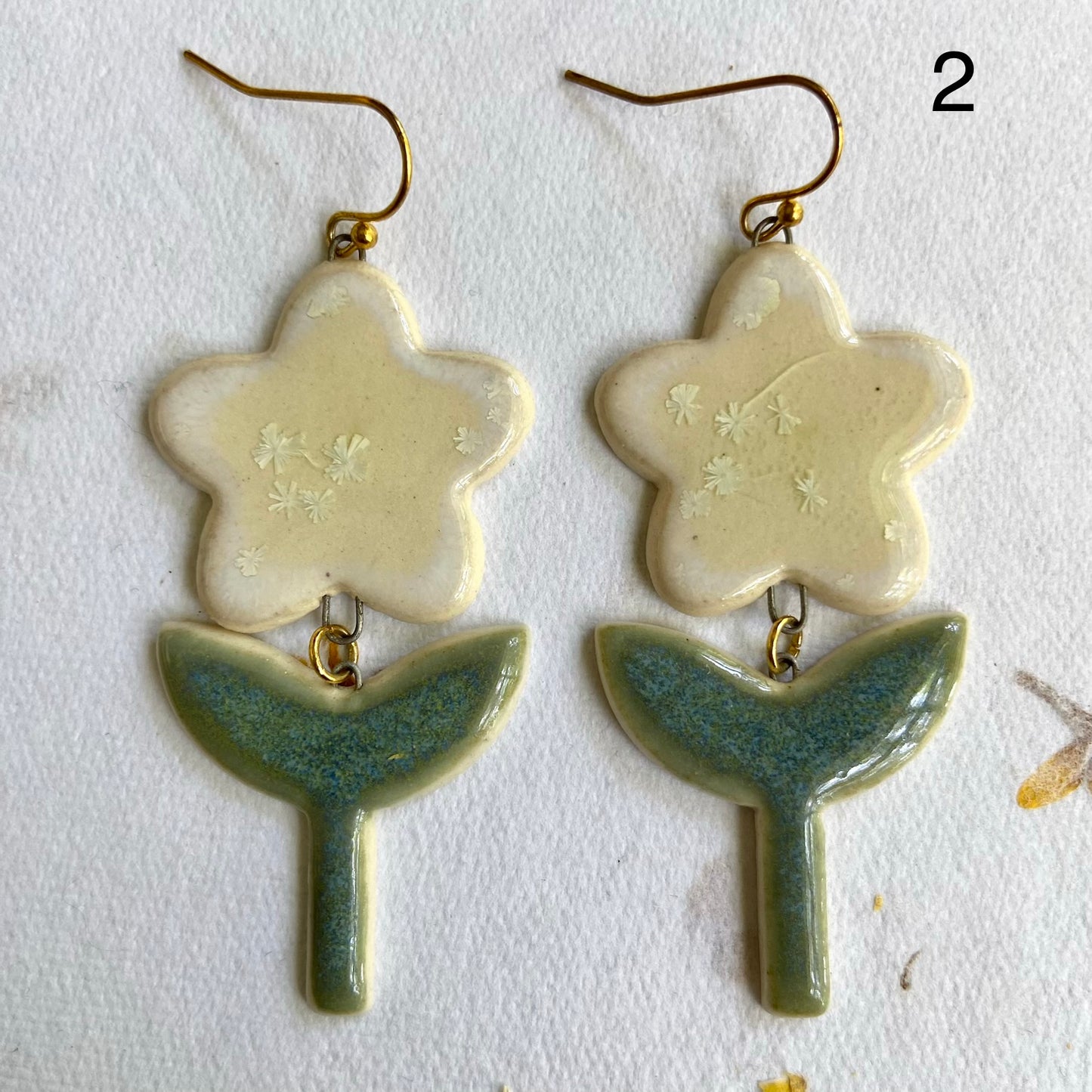 Tall Flower Earrings