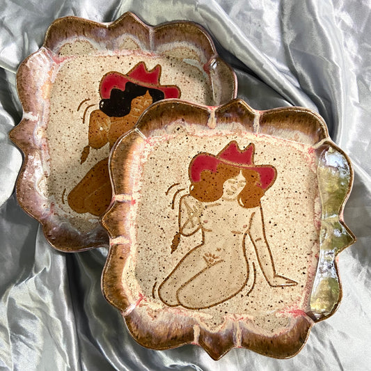 QBP x Rapid Eyes Collab | Medium Cowgirl Trinket Dishes