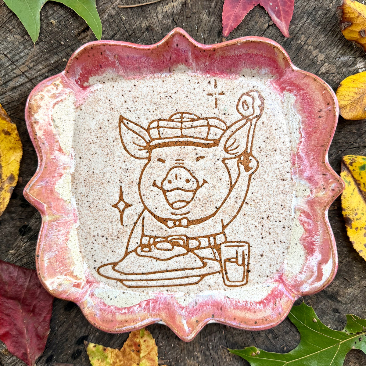 QBP x Bright Blue Tattoo Collab | Square Schoolchildren Trinket Dish