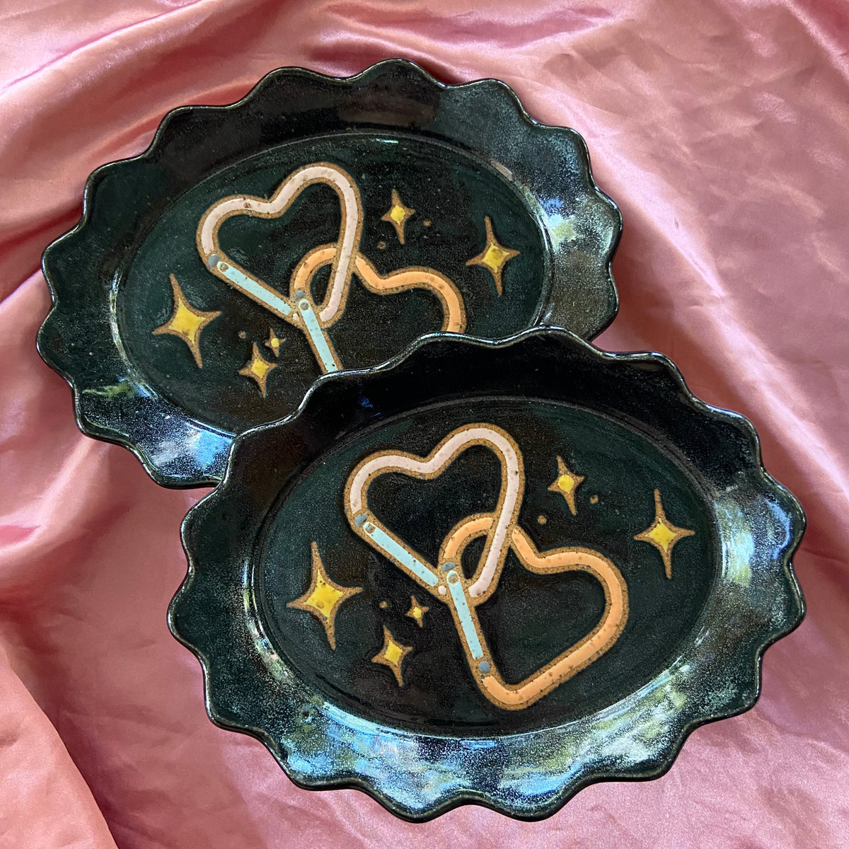 QBP x Hales Tattoos Collab | Small Heart Carabiners Trinket Dishes