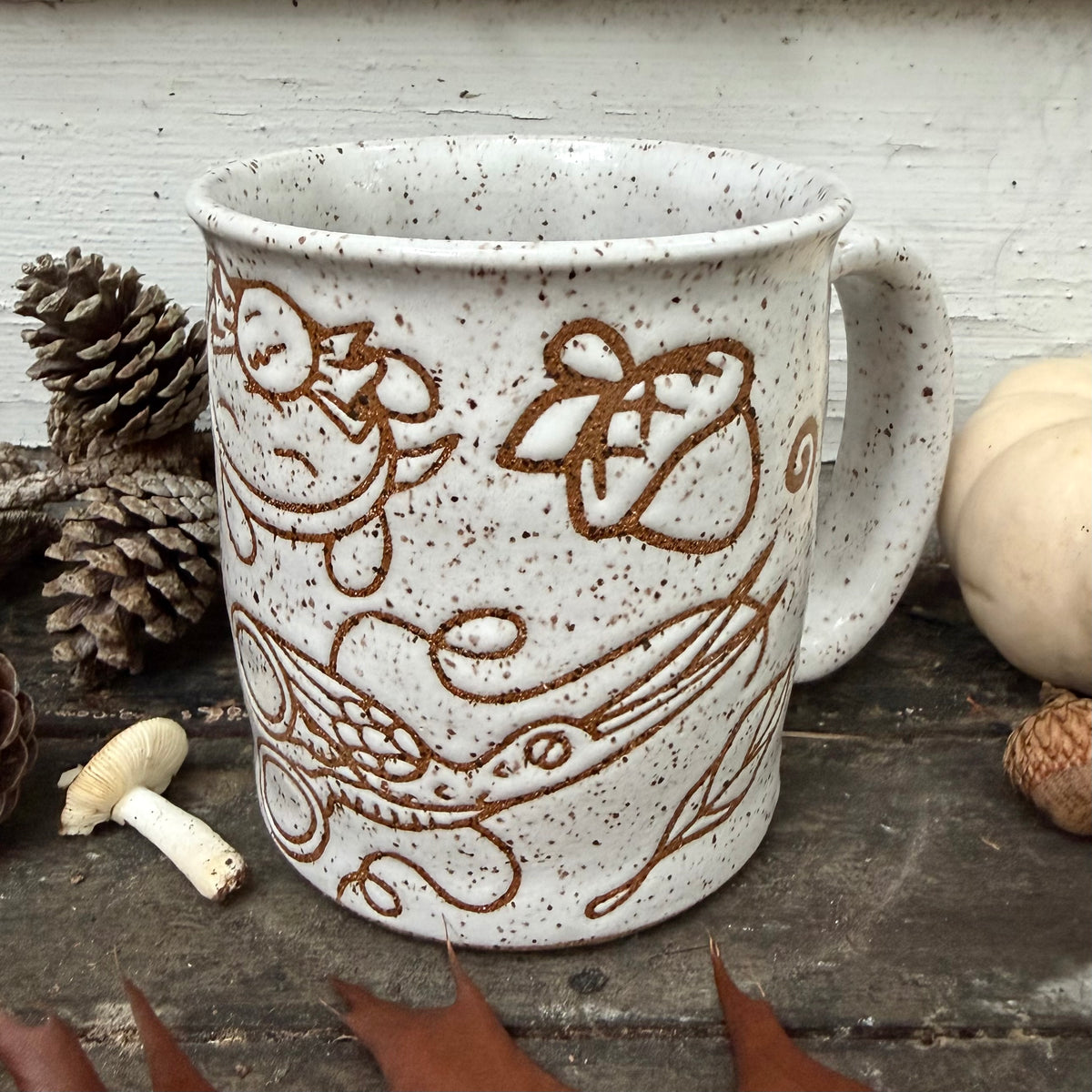 QBP x Bright Blue Tattoo Collab | The Beast's Lantern Mug