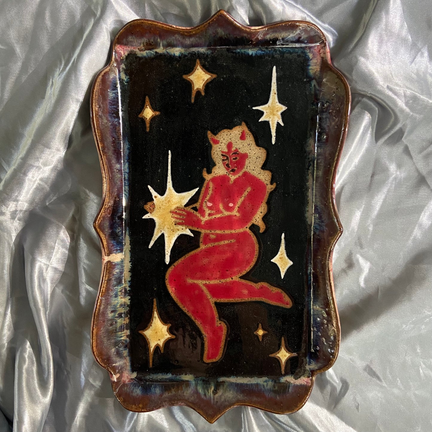 QBP x Rapid Eyes Collab | XL Demon Woman Trinket Dish