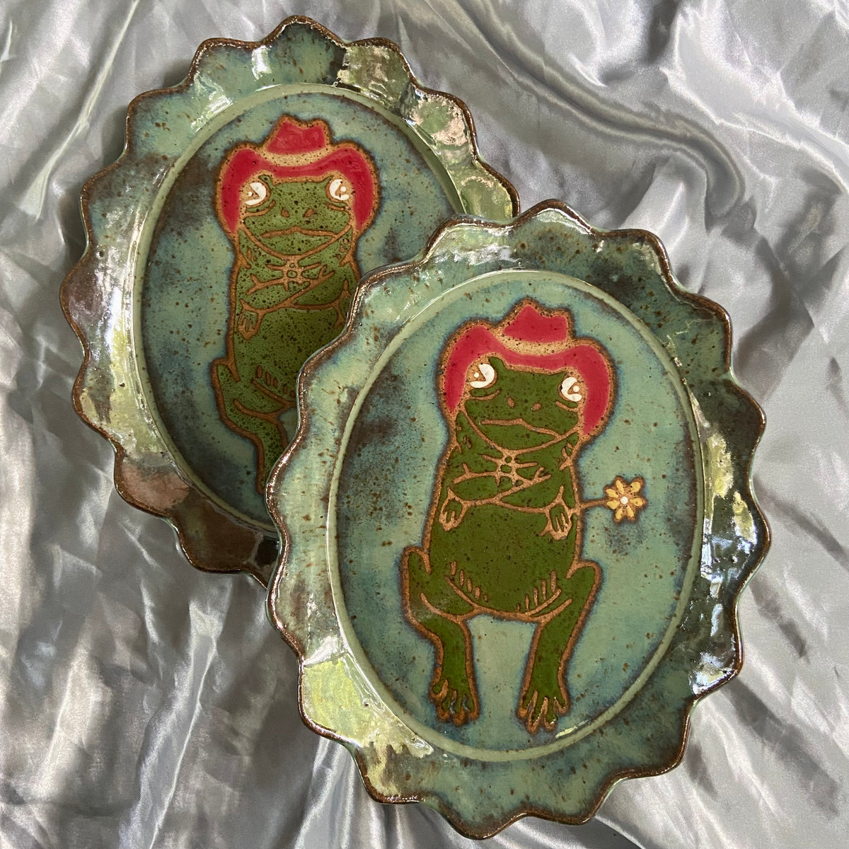 QBP x Rapid Eyes Collab | Large Froggy Cowpoke Trinket Dishes