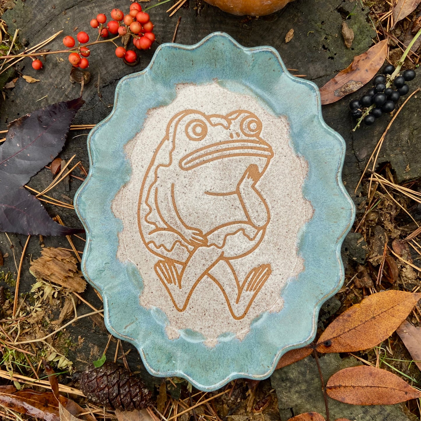 QBP x Bright Blue Tattoo Collab Trinket Dish