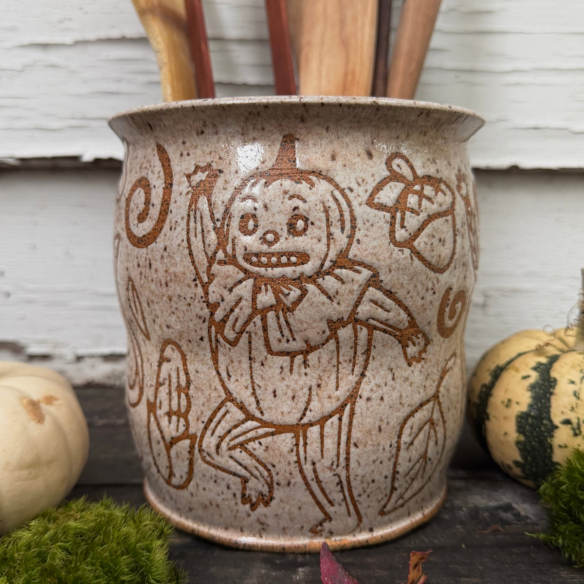 QBP x Bright Blue Tattoo Collab | Enoch Utensil Crock