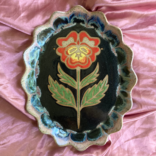 QBP x Hales Tattoos Collab | Pansy Trinket Dish