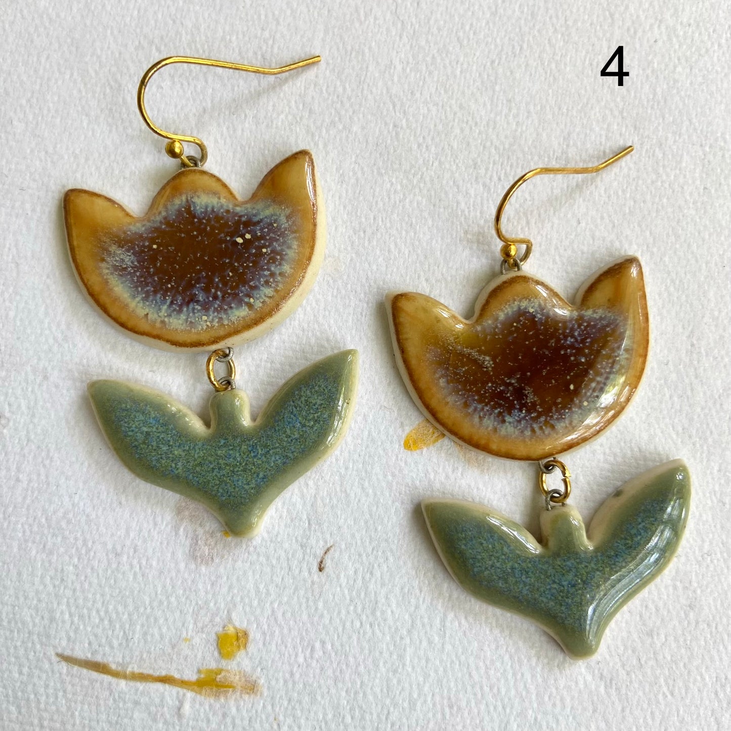 Short Flower Earrings