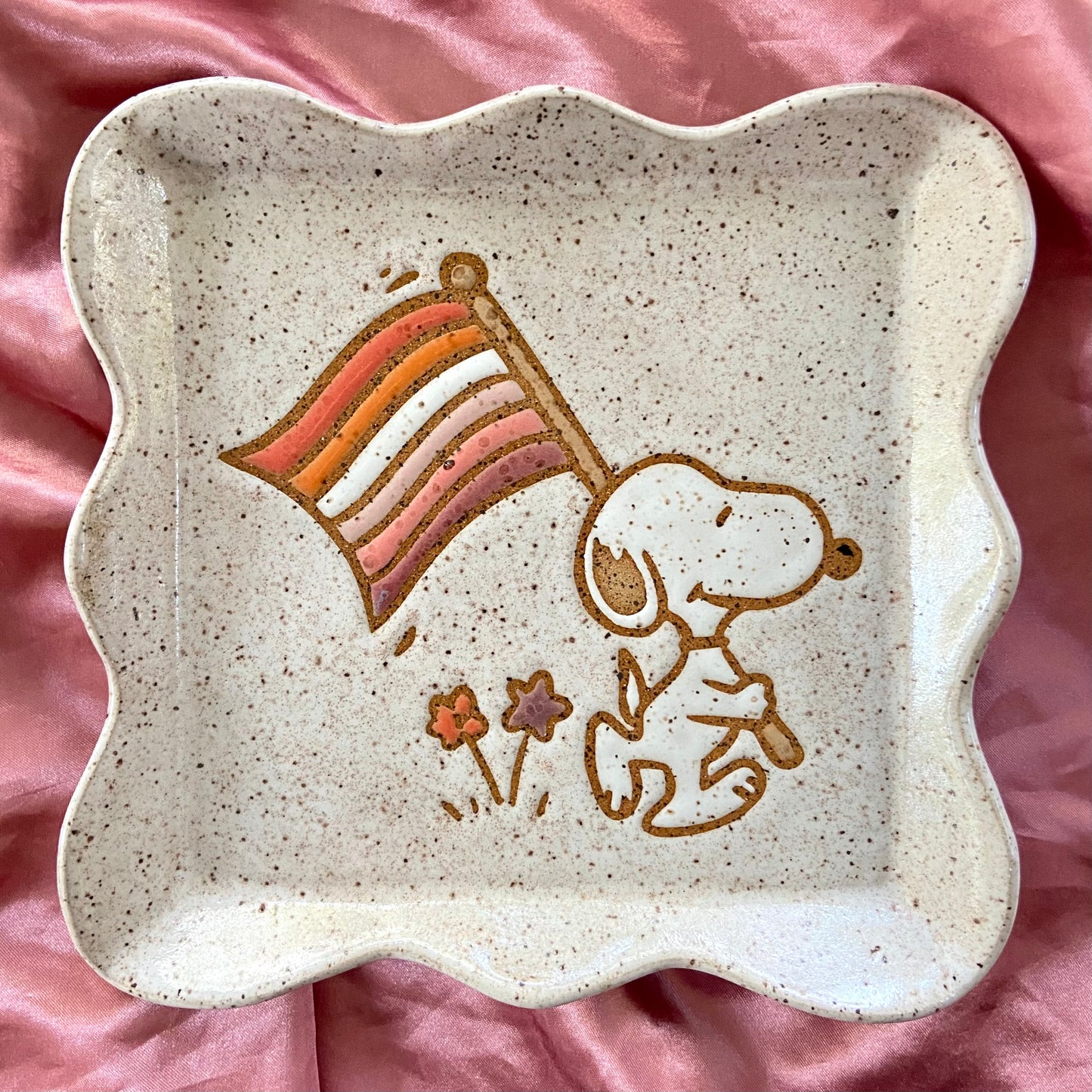 QBP x Hales Tattoos Collab | Medium Pride Snoopy Trinket Dishes