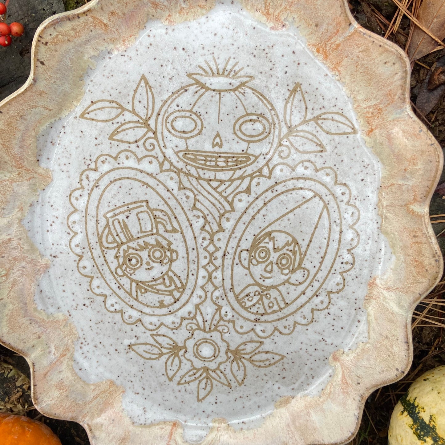QBP x Bright Blue Tattoo Collab Serving Platter