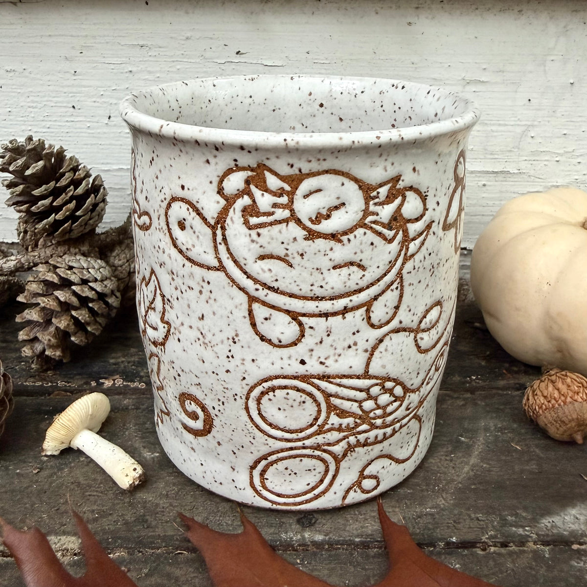 QBP x Bright Blue Tattoo Collab | The Beast's Lantern Mug