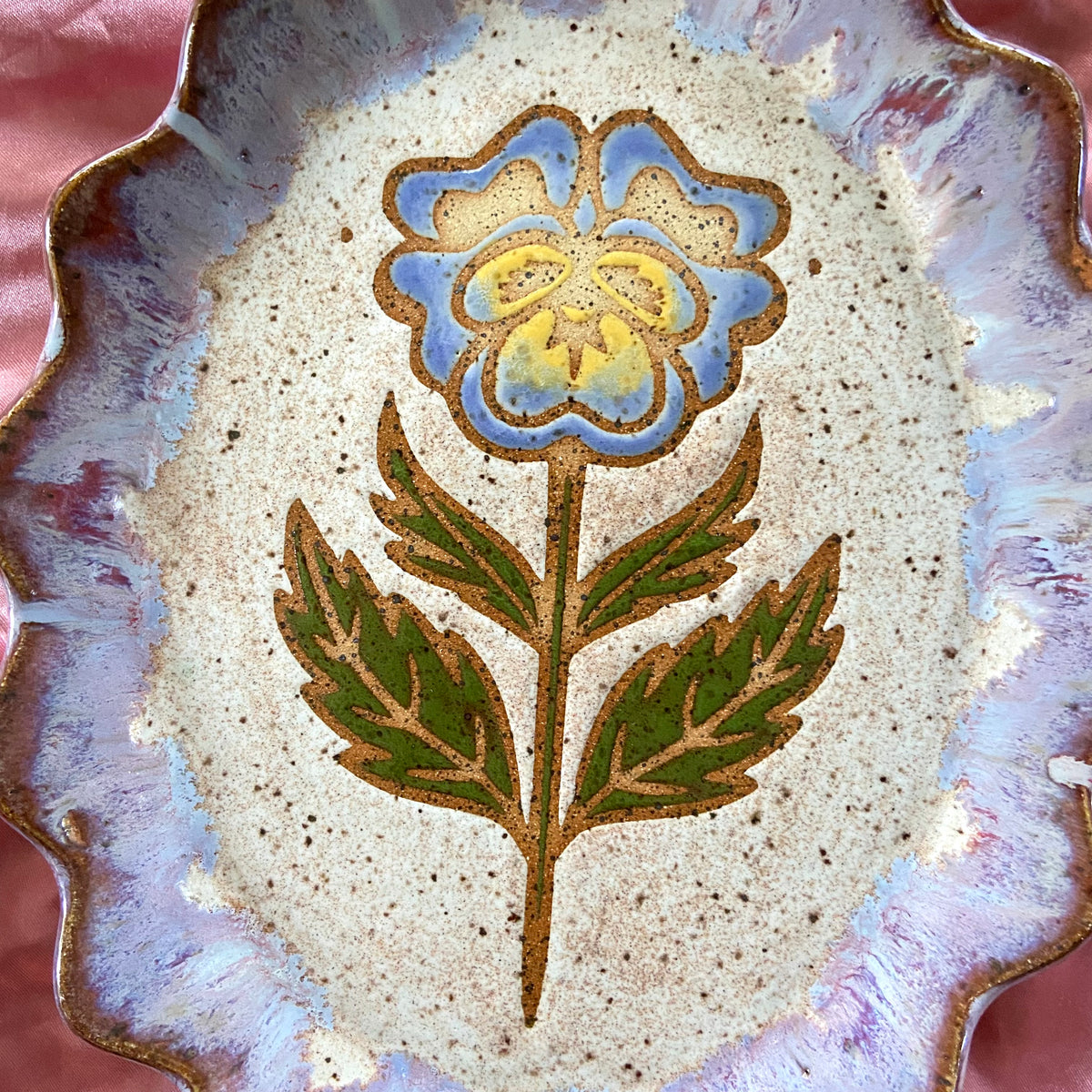 QBP x Hales Tattoos Collab | Large Pansy Trinket Dishes