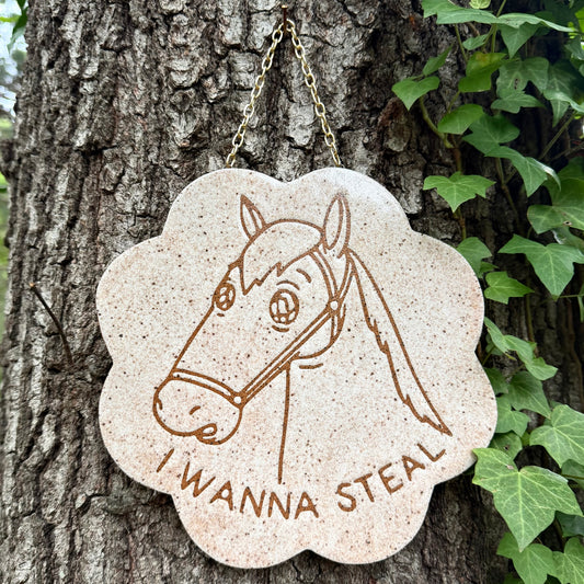 QBP x Bright Blue Tattoo Collab | I Wanna Steal Wall Hanger