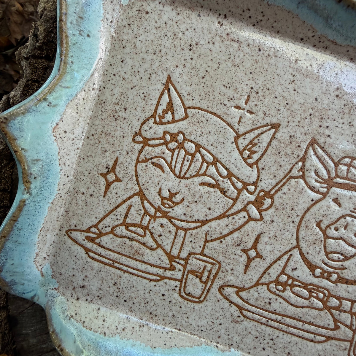 QBP x Bright Blue Tattoo Collab | Rectangular Schoolchildren Trinket Dish