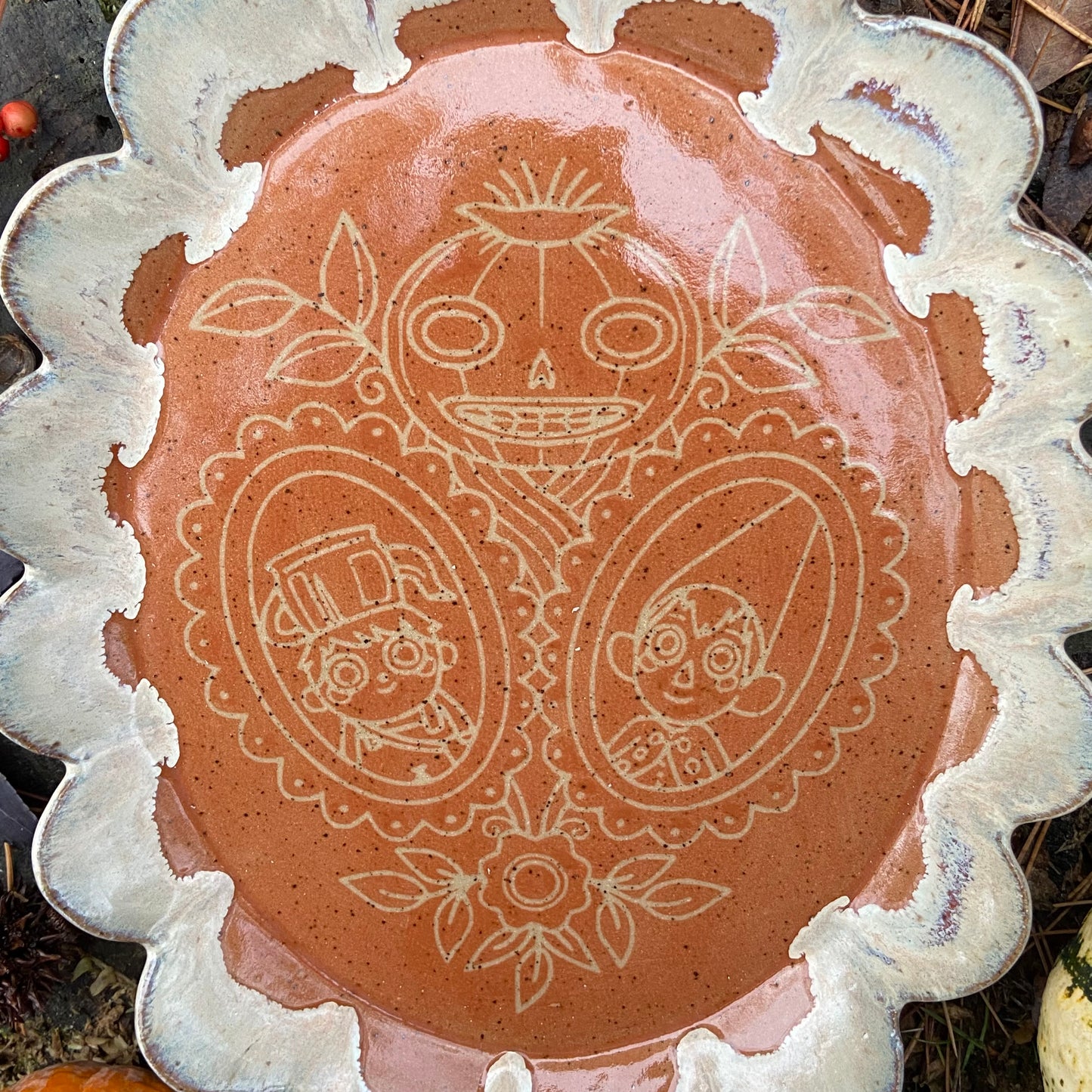 QBP x Bright Blue Tattoo Collab Serving Platter | discounted